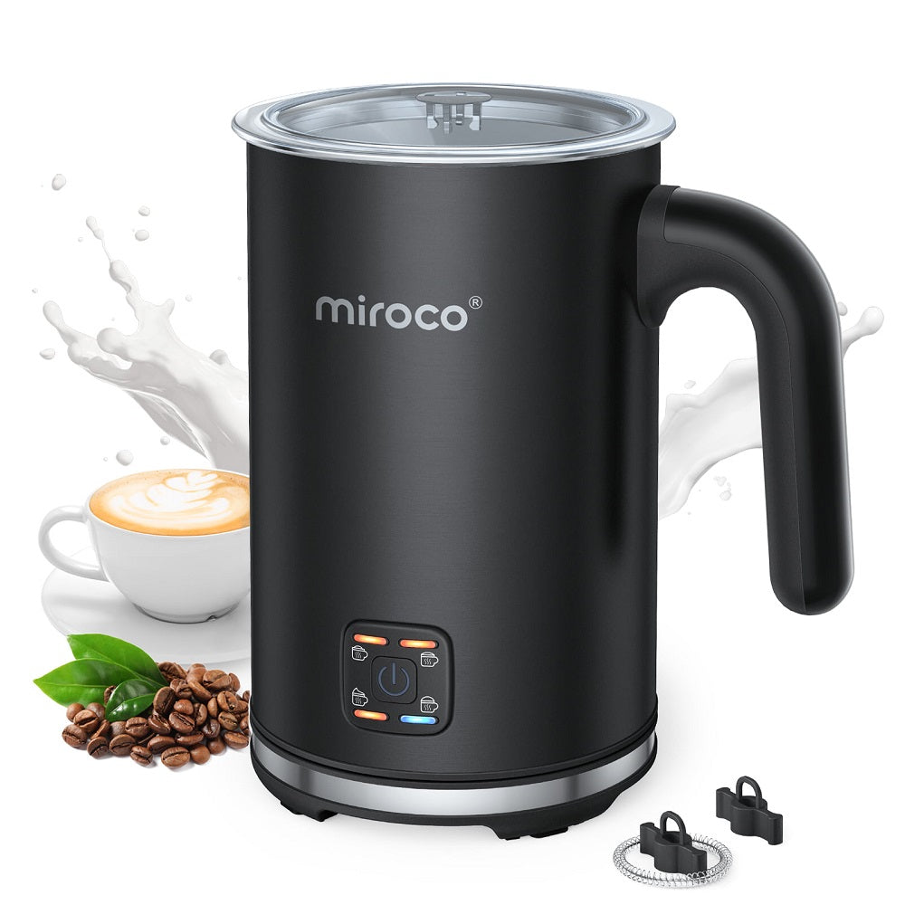 Miroco Milk Frother Electric Milk Steamer Stainless Steel Automatic Hot