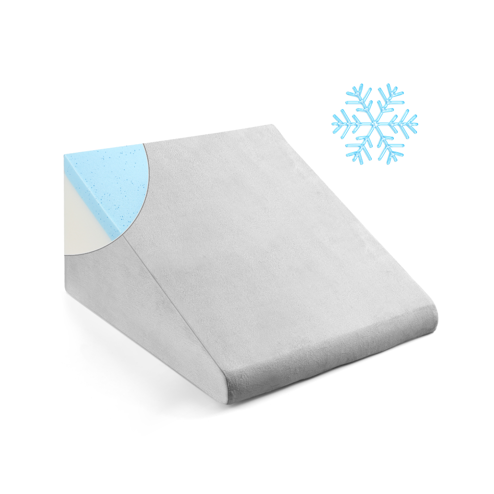 Ebung Leg Elevation Memory Foam Pillow, Elevating High Density Foam Wedge  with Washable Cover