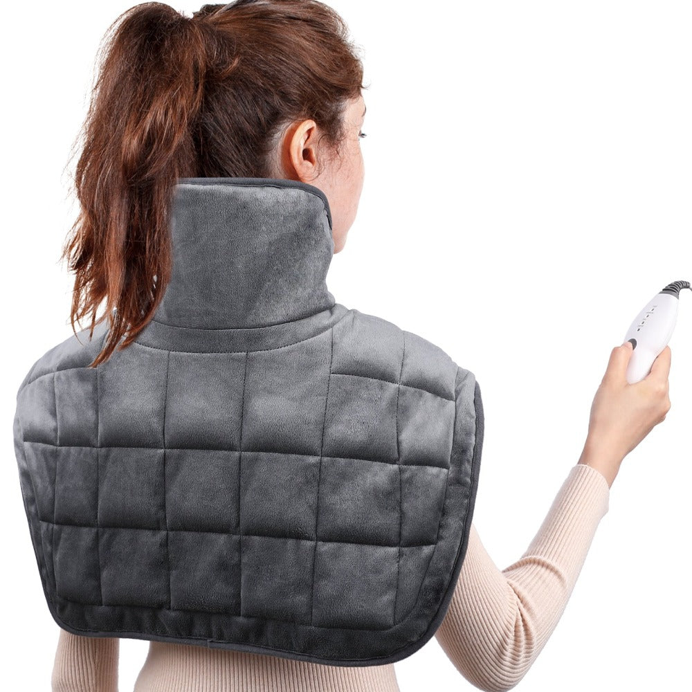 Neck And Shoulder Heating Pads Electric Massage Relieves Shoulder