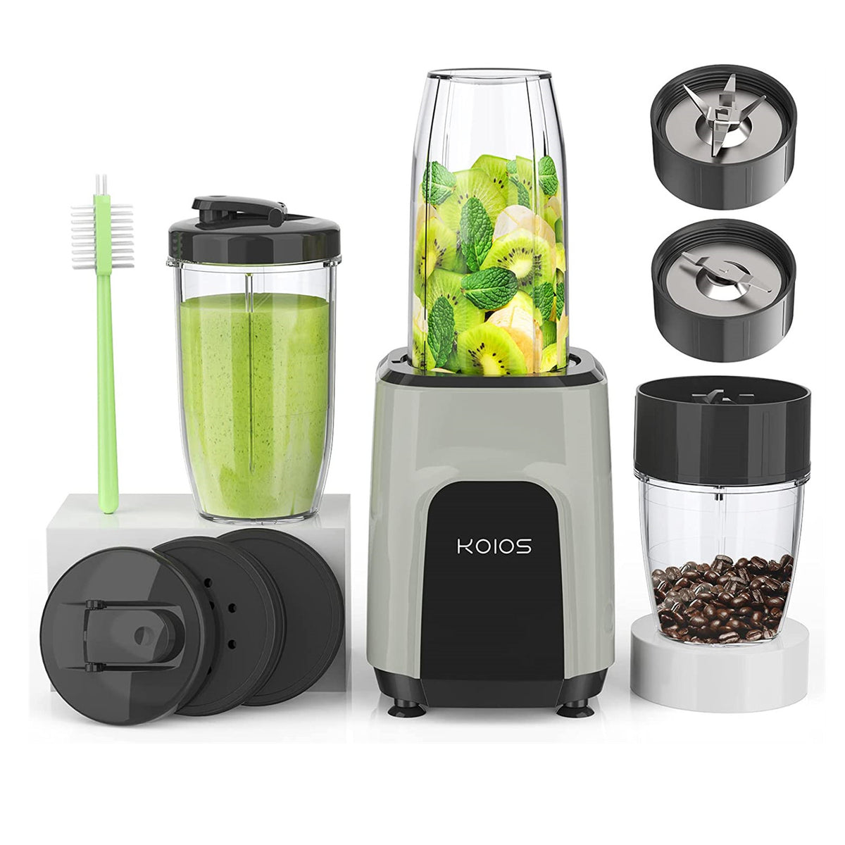KOIOS 850W Personal Blender 11 IN 1 Kitchen for Shakes Smoothies Grinder  Juicer