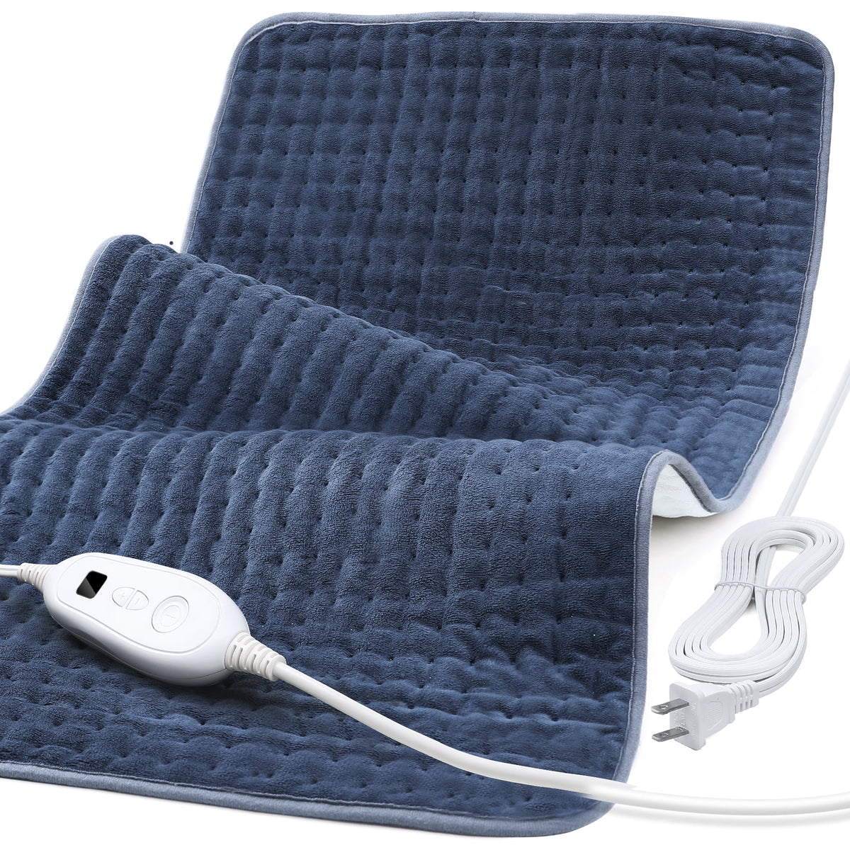 Electric Heating Pad for Back Fatigue, Knee Fatigue and Cramps Relief Fatigue, 24"x12", FSA Eligible, WM