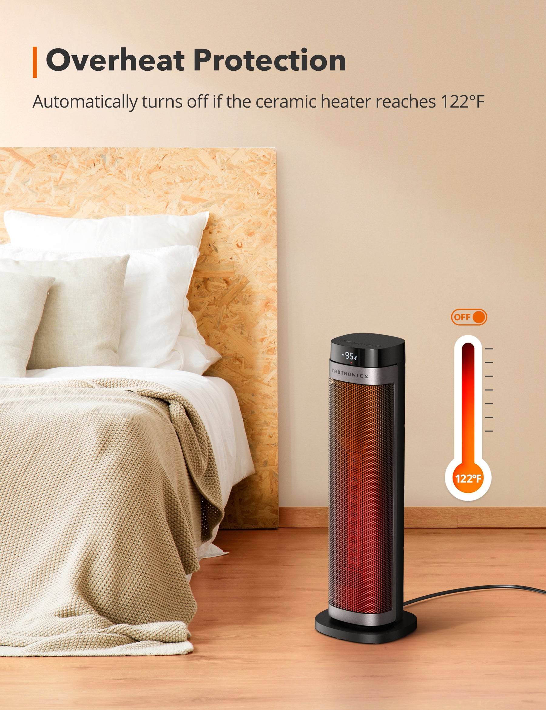 Space Heater HE007+Humidifier AH017+Heating Pad BD033
