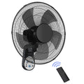 TaoTronics Wall Mount Fan TT-TF011, 16"5 Blades 5 Speeds Electric Fan with Remote Control