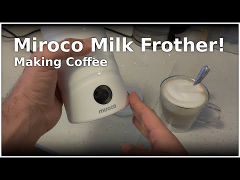 Miroco Milk Frother 002, Electric Milk Steamer Foam Maker 8oz for Coffee, Latte, Cappuccino WM