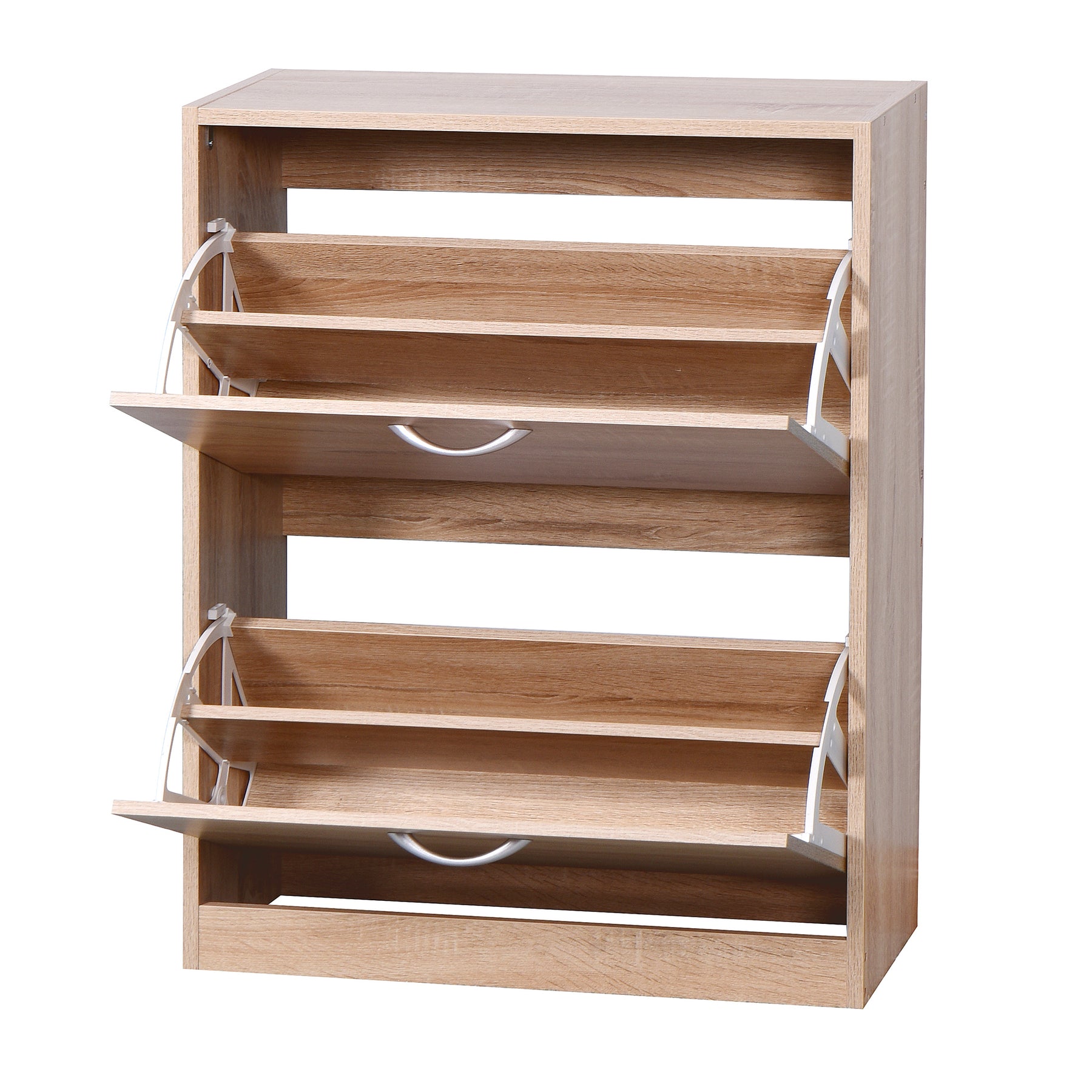 Shoe Cabinet with 4 Flip Drawers, Entryway Shoe Storage Cabinet