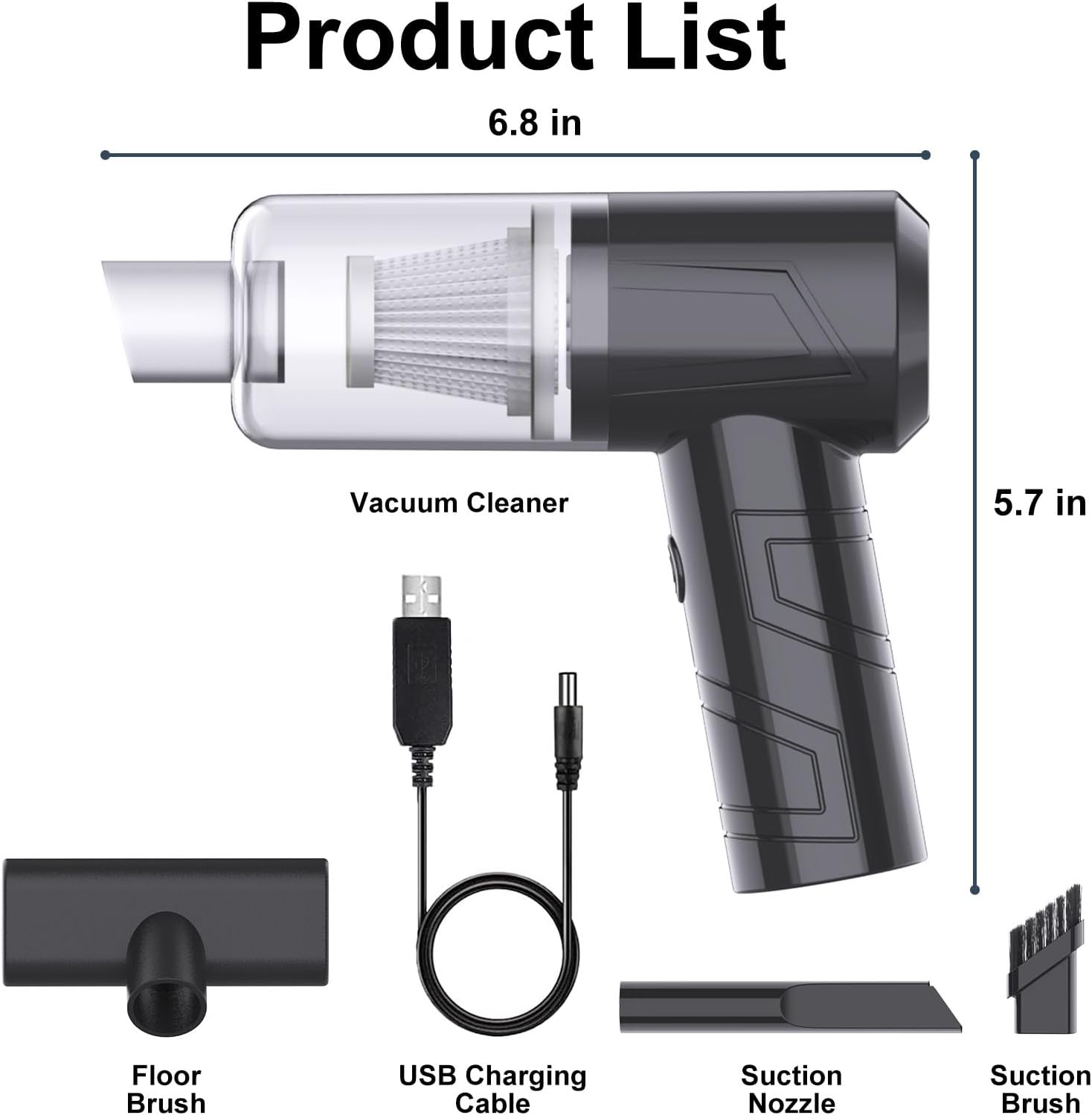 Portable Car Vacuum Cleaner Usb Handheld Vacuum Cleaner Car Home