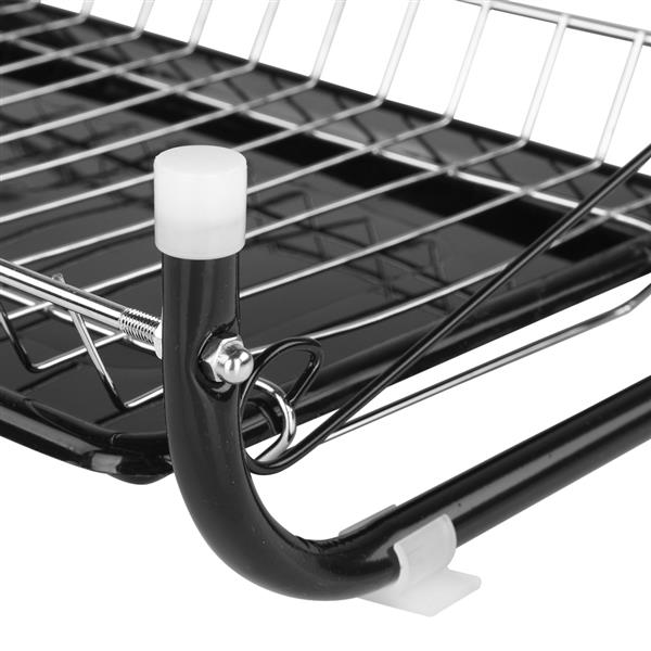 Dish Drying Rack for Kitchen, 2 Tier Large Stainless Steel Dish