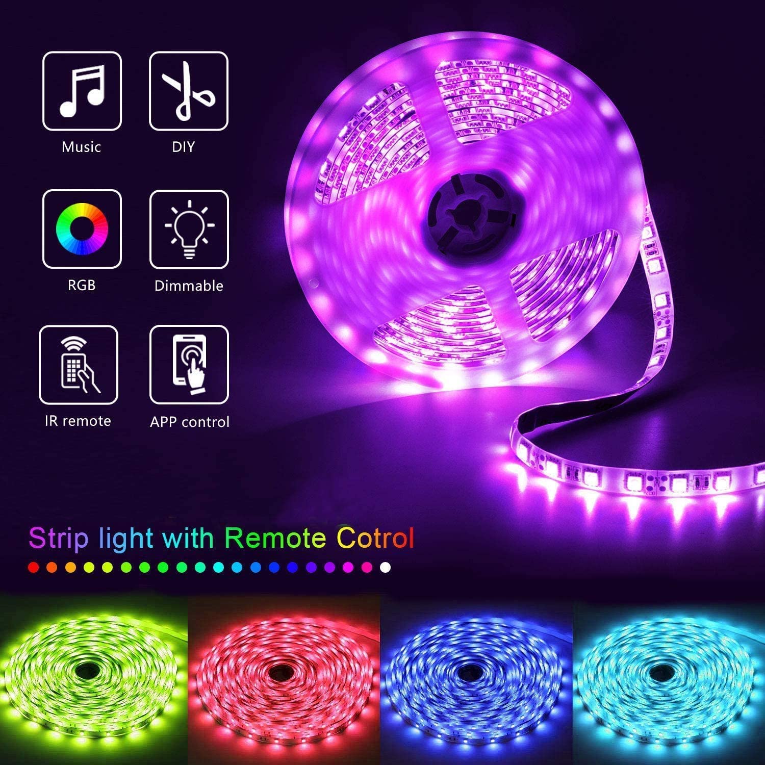 FREE SHIPPING:: Purple Mist LED Lighted Portable Charger Compact