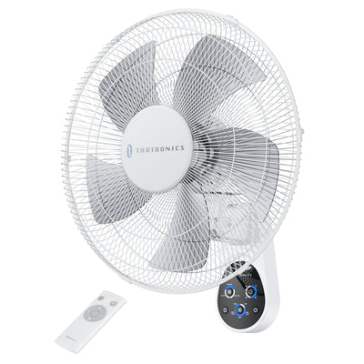 Wall Mount Fan, 16 Inch 5 Blades 5 Speeds Wall Fan with Remote Control-TaoTronics