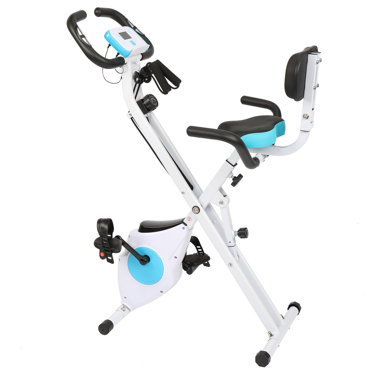 3 In 1 Folding Exercise Bike Foldable Stationary Bike with Arm Workou