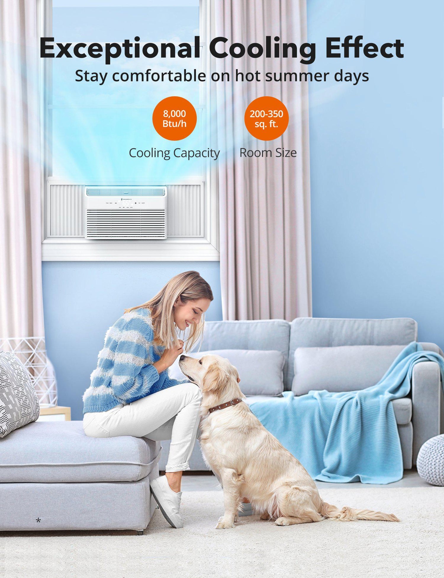 Window Air Conditioner 003 8000 BTU, Energy Star Extreme Quiet Window