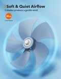 Wall Mount Fan, 16 Inch 5 Blades 5 Speeds Wall Fan with Remote Control-TaoTronics